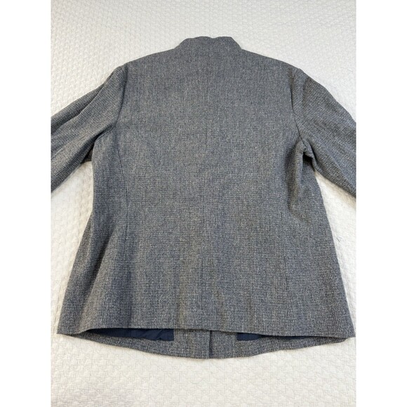 Dries Van Noten Jacket Embellished Cuffs Linen Blend‎ | Gray | Women's Size 44 M - Picture 9 of 13